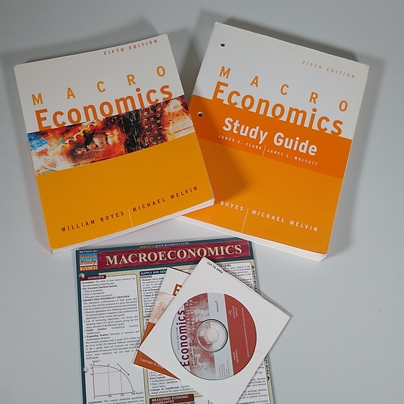 Macroeconomics Textbook and Study Guide Boyes Melvin Fifth Edition - Picture 1 of 5